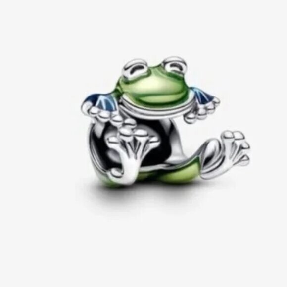 PANDORA climbing frog charm S925 ALE - Picture 1 of 4